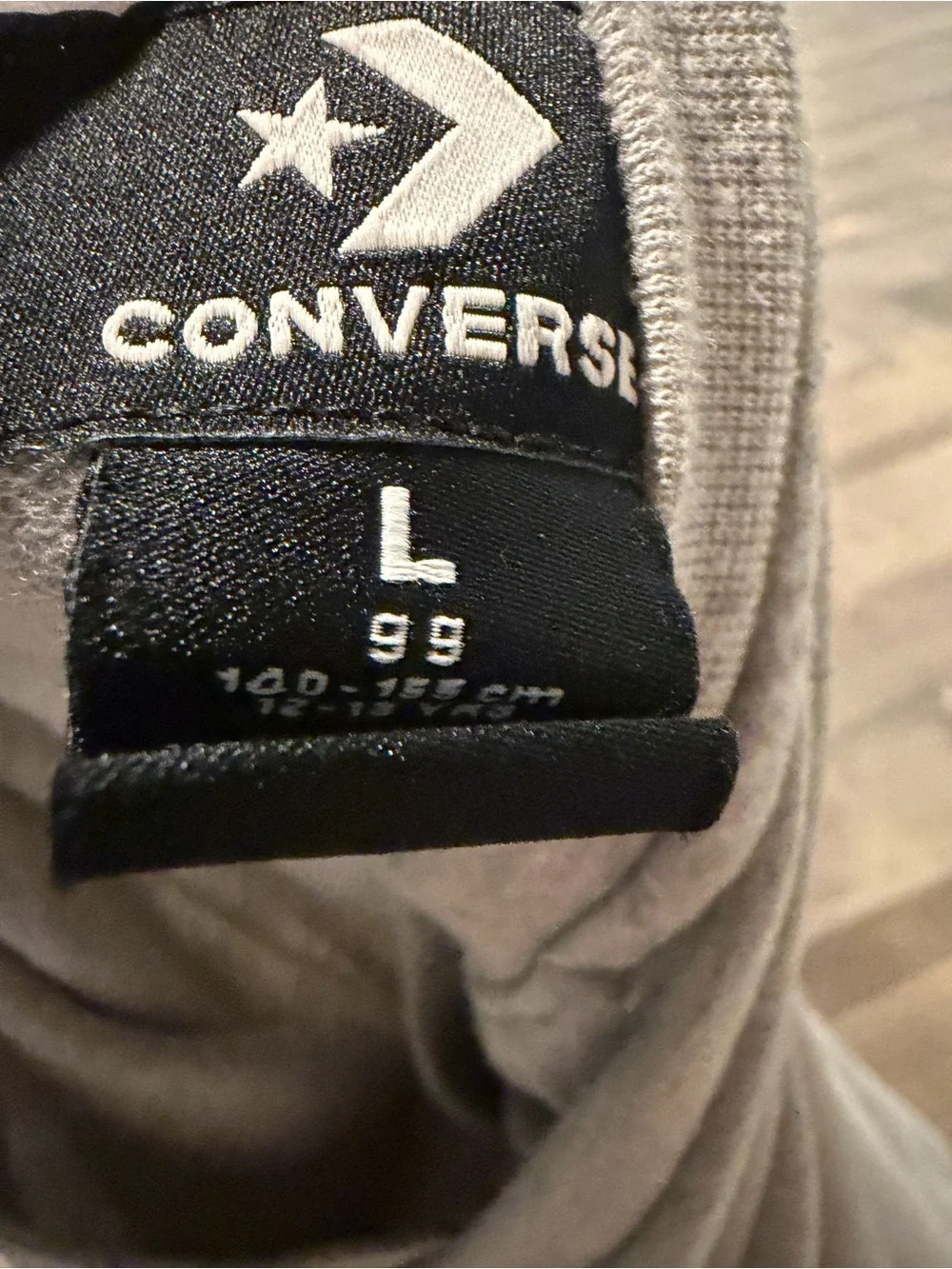 Converse Girl’s Light Gray All Star Crewneck Shirt